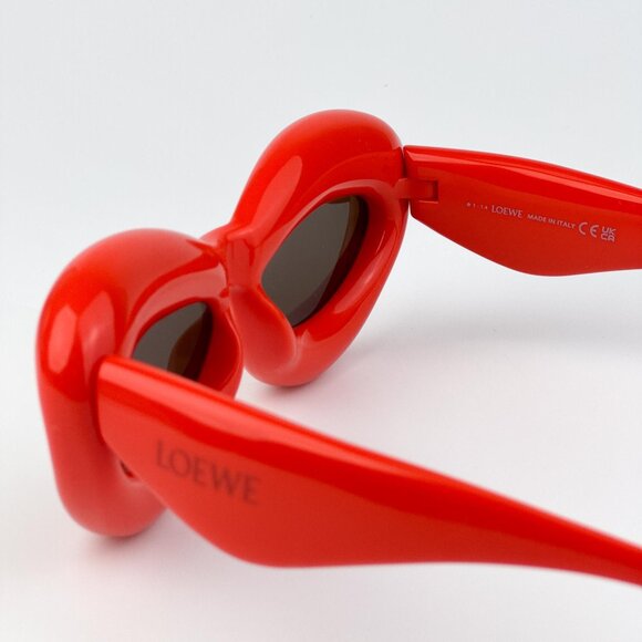 Loewe INFLATED LW40097I Sunglasses – Orange Cat Eye Brown | Model LW40097I 42E main image 9